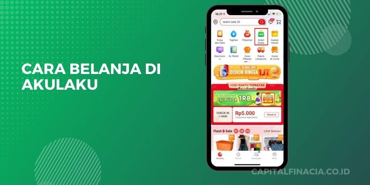 cara belanja di akulaku