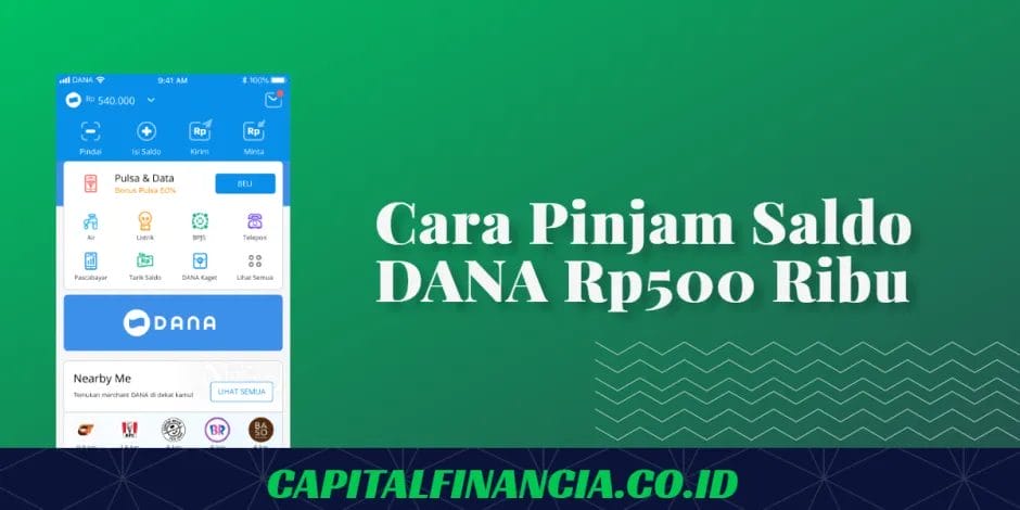 Cara Pinjam Saldo DANA Rp500 Ribu Langsung Cair