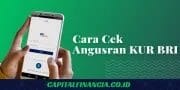 cara cek angsuran kur bri