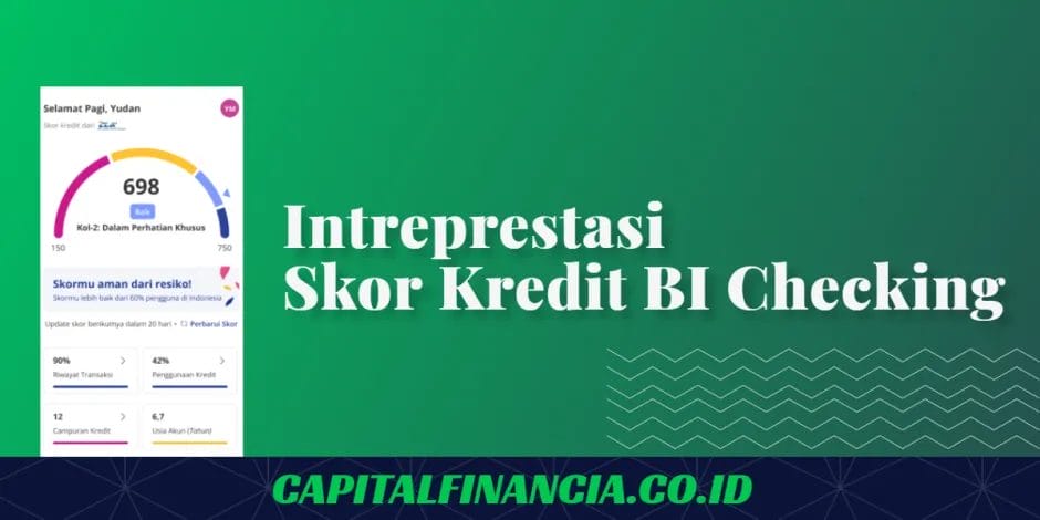 interpretasi skor kredit bi checking